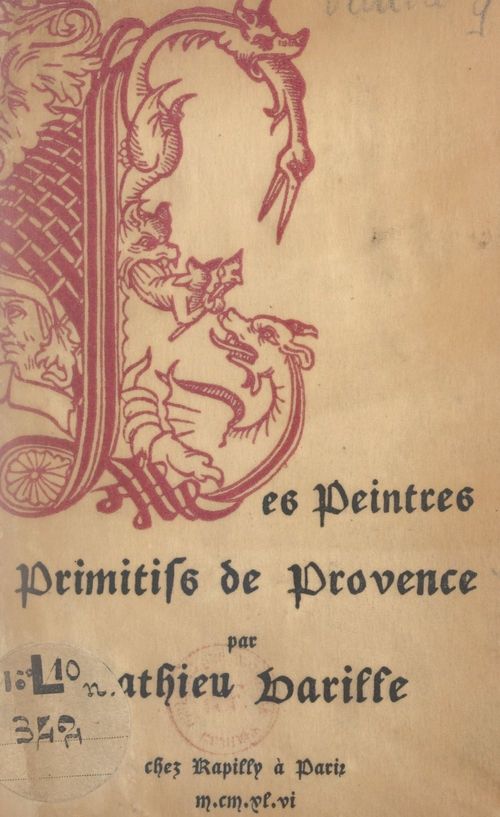 Couverture ebook de Les peintres primitifs de Provence, de Mathieu Varille