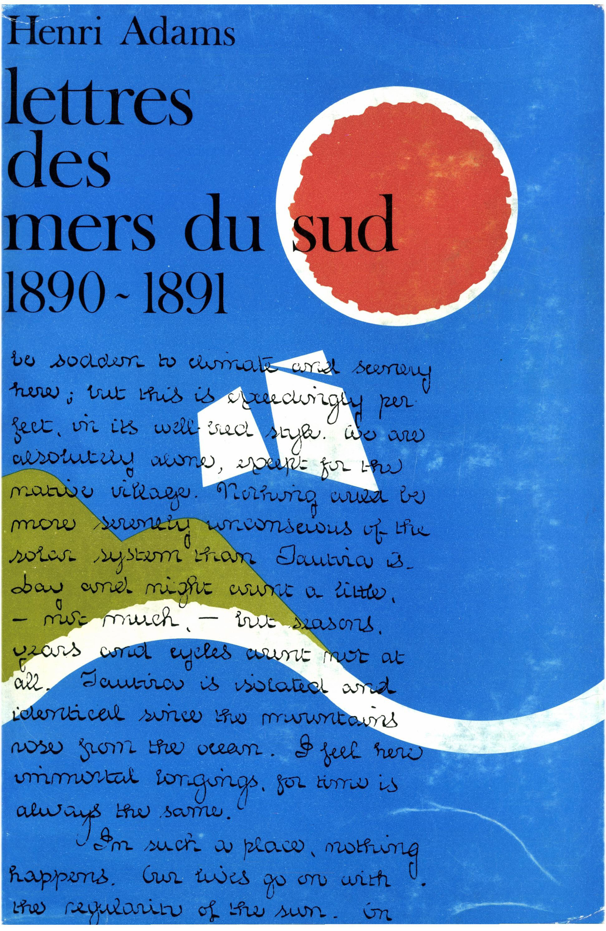 ebook cover of Lettres des Mers du Sud, by Henry Adams