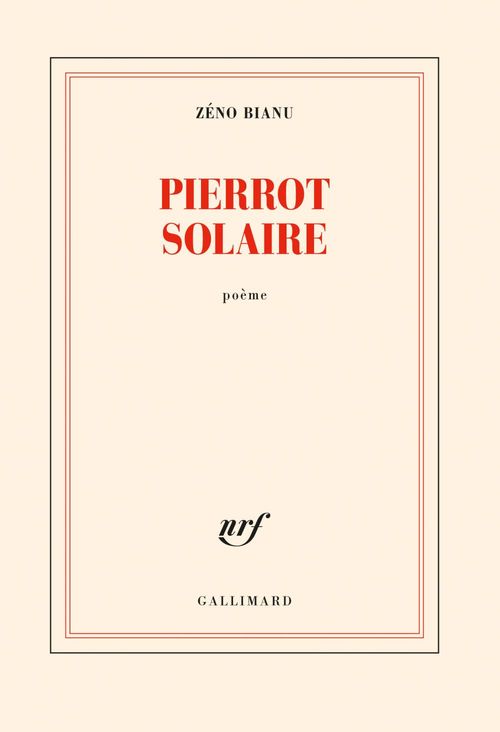 ebook cover of Pierrot solaire, by Zéno Bianu