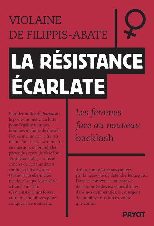 Couverture ebook de La résistance écarlate, de Violaine De Filippis-Abate