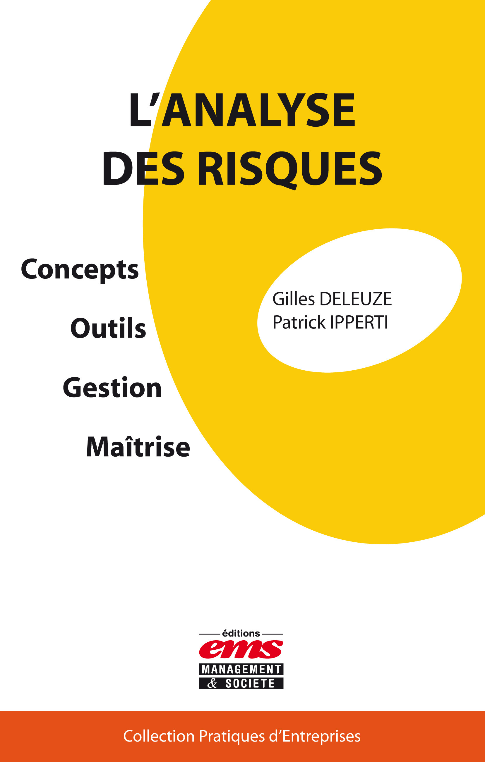 ebook cover of L'analyse des risques, by Gilles Deleuze, Patrick Ipperti