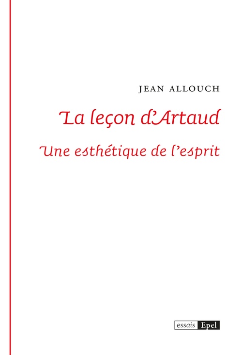 Couverture ebook de La leçon d'Artaud, de Jean Allouch