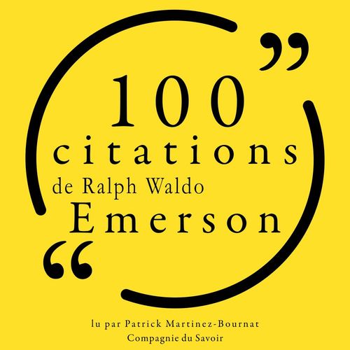 Couverture audiobook de 100 citations de Ralph Waldo Emerson, de Ralph Waldo Emerson