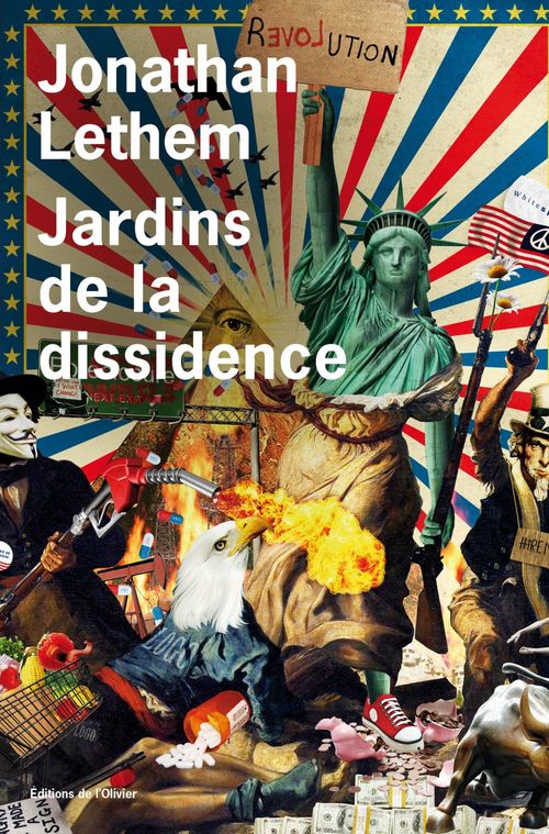 ebook cover of Jardins de la dissidence, by Jonathan Lethem