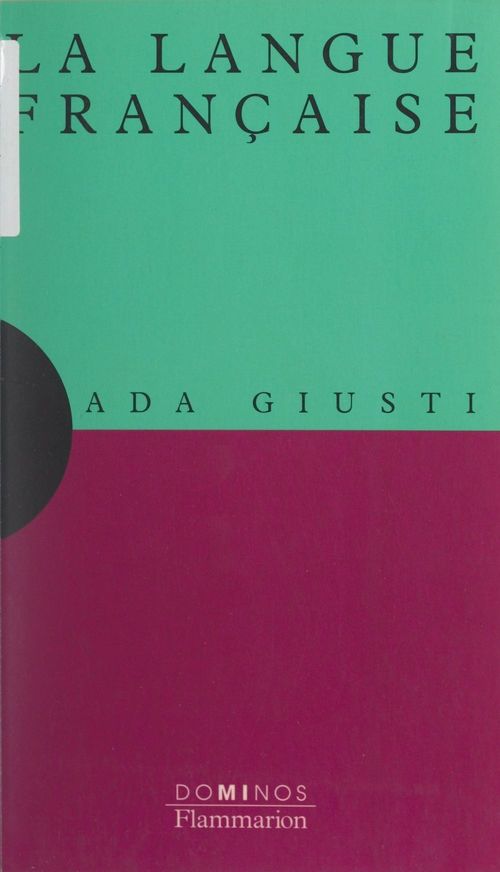 Couverture ebook de La langue française, de Ada Giusti