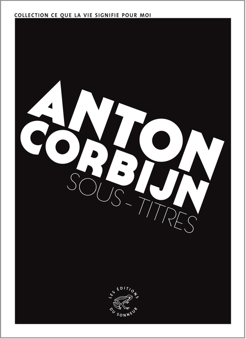ebook cover of Sous-titres, by Anton Corbijn