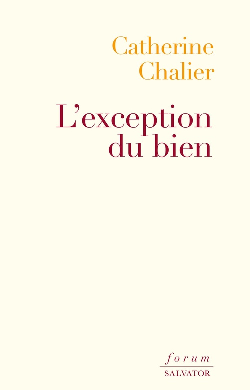 ebook cover of L'exception du bien, by Catherine Chalier