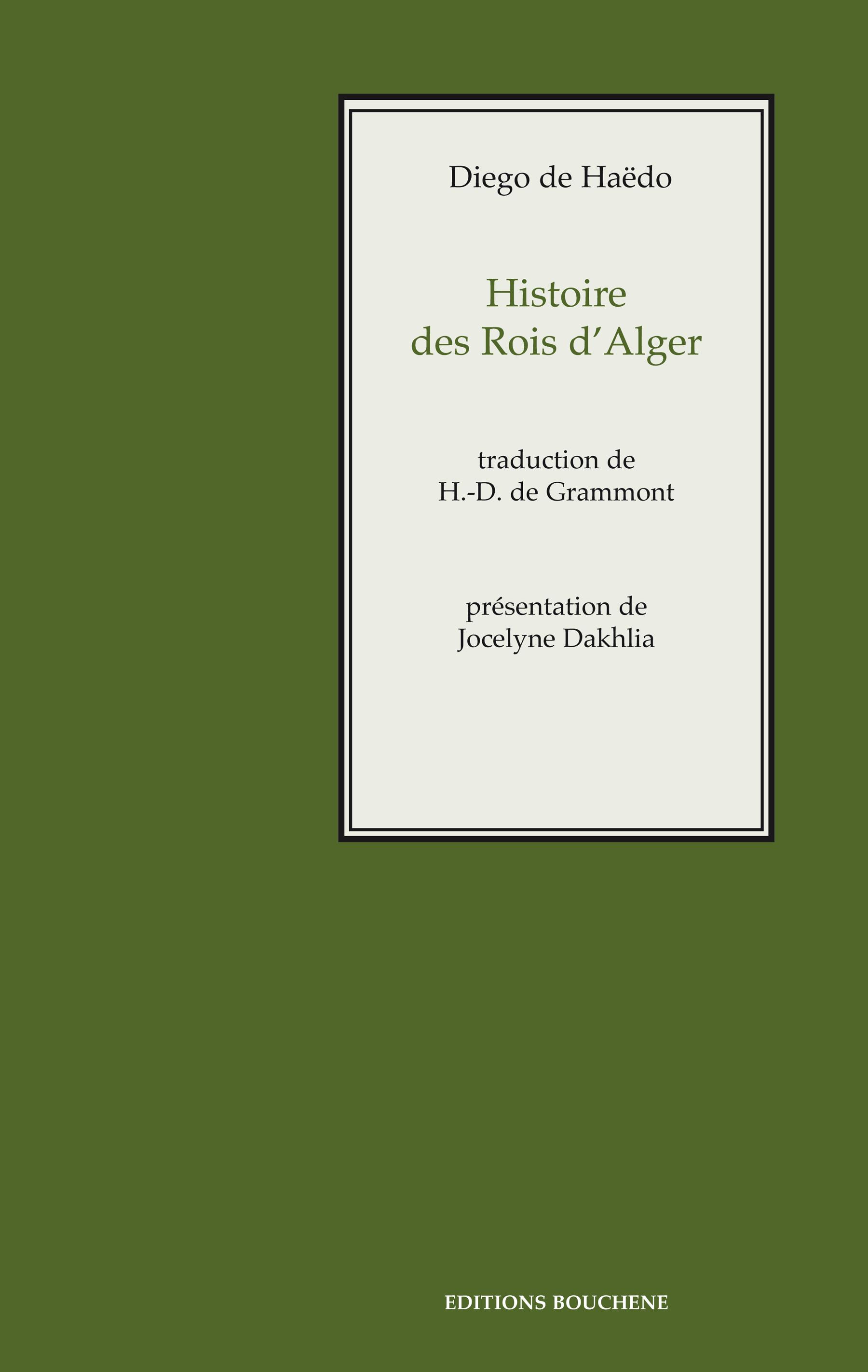 ebook cover of Histoire des rois d'Alger, by Diego de Haedo