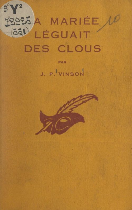 Couverture ebook de La mariée léguait des clous, de J. P. Vinson