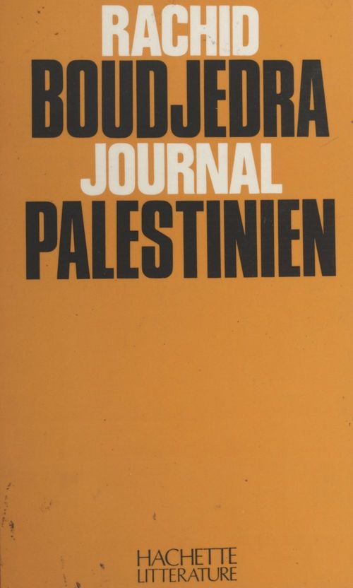 Couverture ebook de Journal palestinien, de Rachid Boudjedra