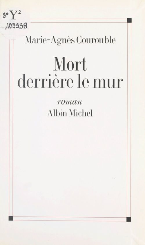 ebook cover of Mort derrière le mur, by Marie-Agnes Courouble