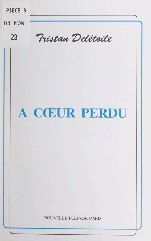 ebook cover of À coeur perdu, by Tristan Deletoile