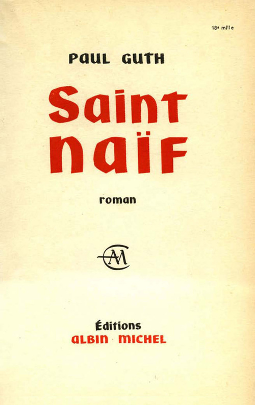 ebook cover of Saint Naïf, by Paul Guth