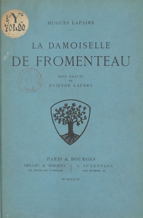 Couverture ebook de La damoiselle de Fromenteau, de Hugues Lapaire