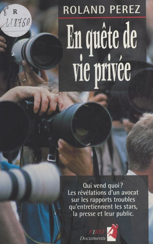 Couverture ebook de En quête de vie privée, de Roland Perez
