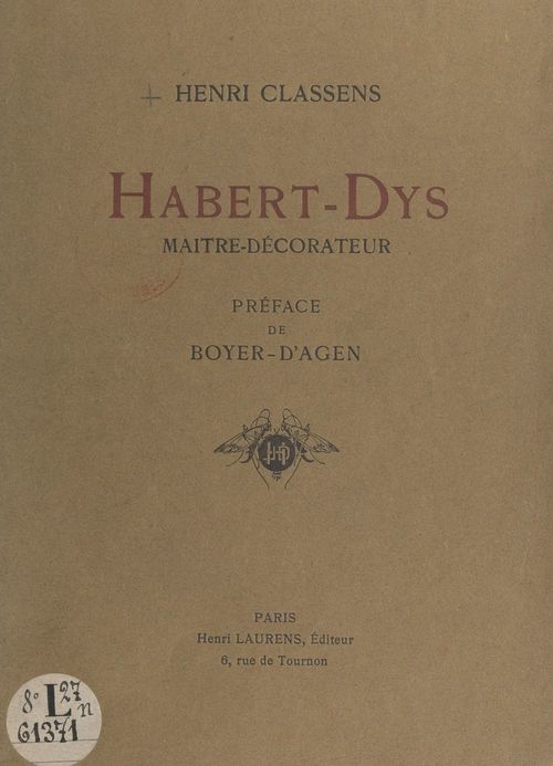 ebook cover of Habert-Dys, maître-décorateur, by Henri Classens