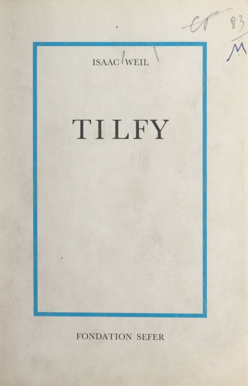 Couverture ebook de Tilfy, de Isaac Weil