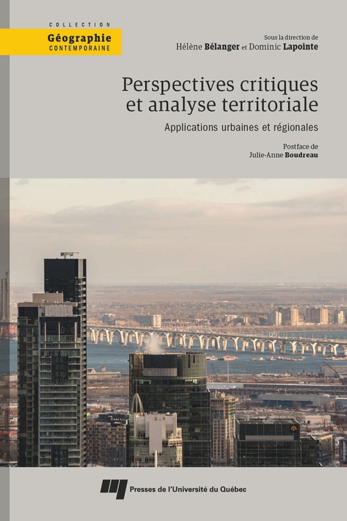 ebook cover of Perspectives critiques et analyse territoriale, by Collectif, Dominic Lapointe, Hélène Belanger