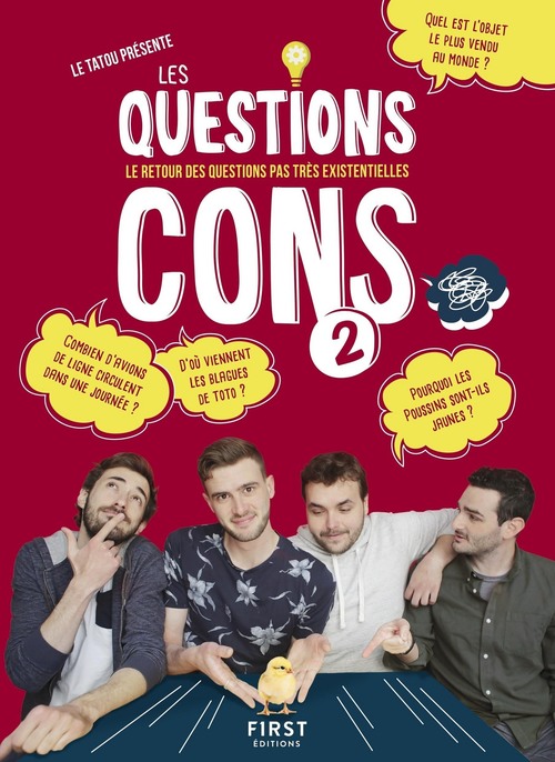 Couverture ebook de Les Questions Cons - tome 2, de Le tatou