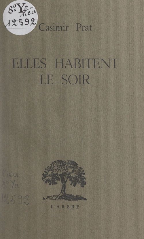 Couverture ebook de Elles habitent le soir, de Casimir Prat