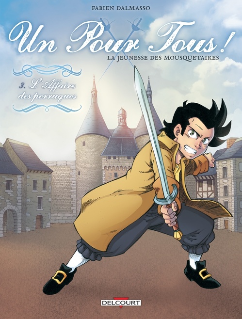 Couverture ebook de Un pour tous ! T03 - L'affaire des perruques, de Fabien Dalmasso