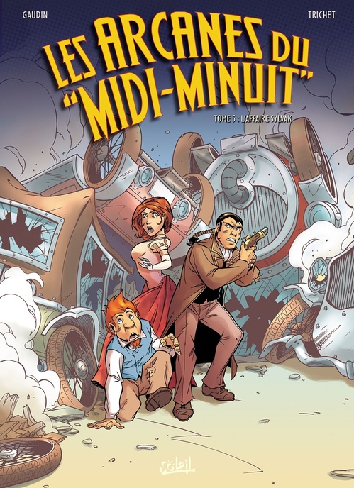 Couverture ebook de Les Arcanes du Midi-Minuit T05 - L'affaire Sylvak, de Christian Gaudin
