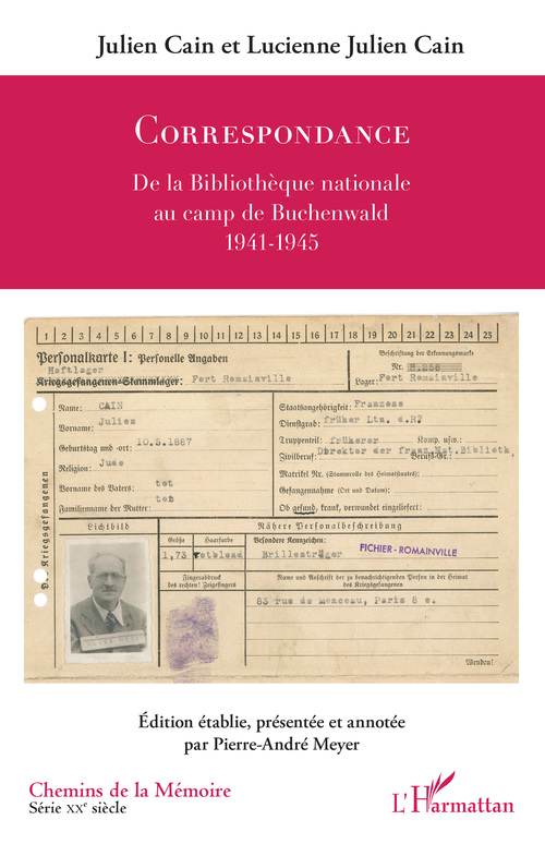 ebook cover of Julien Cain et Lucienne Julien Cain, by Pierre-andré Meyer
