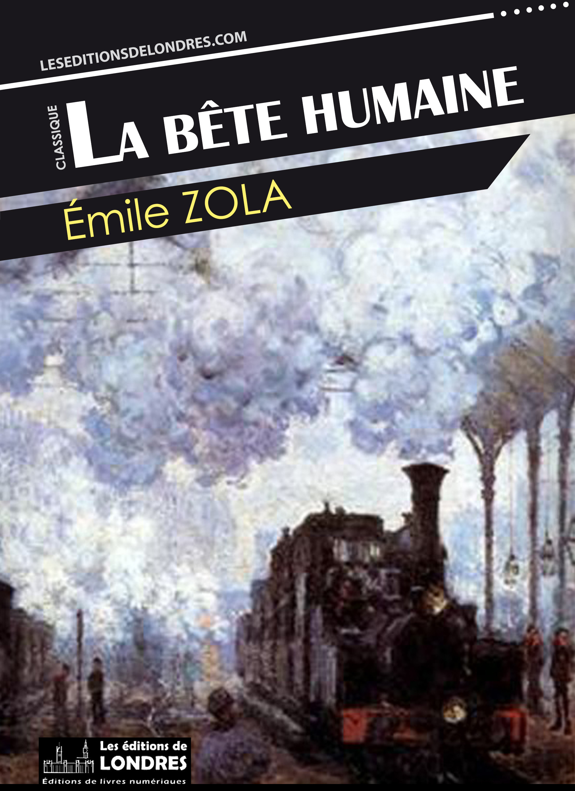 ebook cover of La bête humaine, by Emile Zola