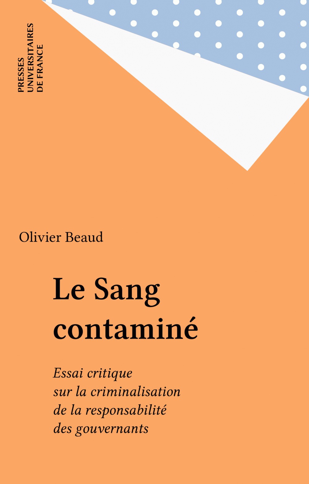 Couverture ebook de Le Sang contaminé, de Olivier Beaud