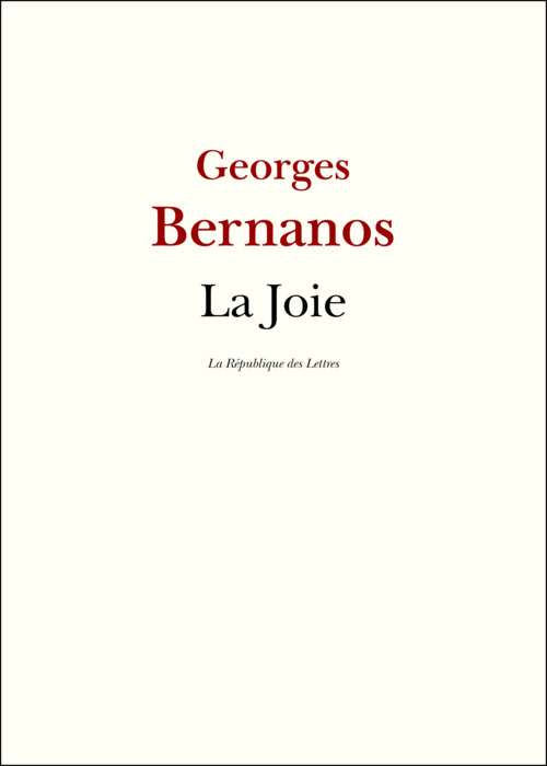 ebook cover of La Joie, by Georges Bernanos