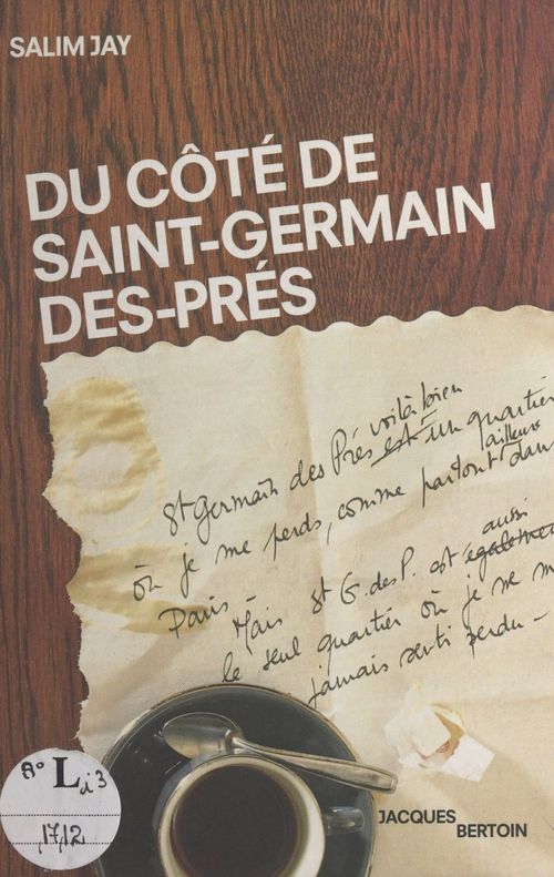 Couverture ebook de Du côté de Saint-Germain-des-Prés, de Salim Jay