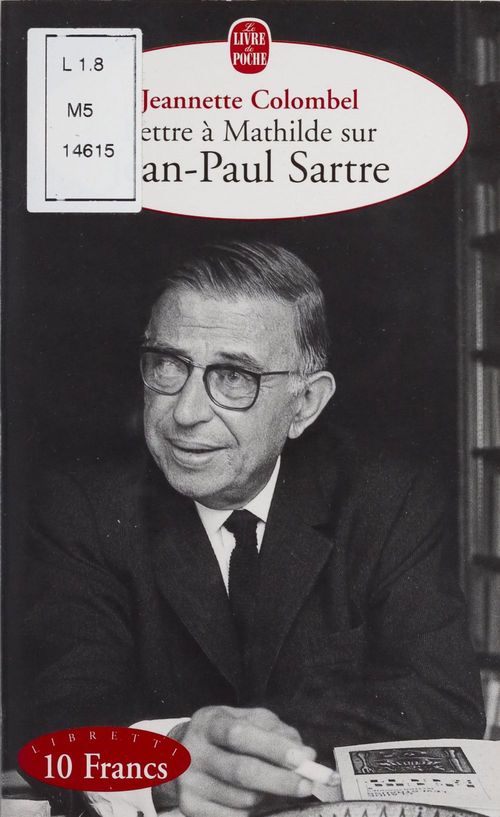 ebook cover of Lettre à Mathilde sur Jean-Paul Sartre, by Colombel-J