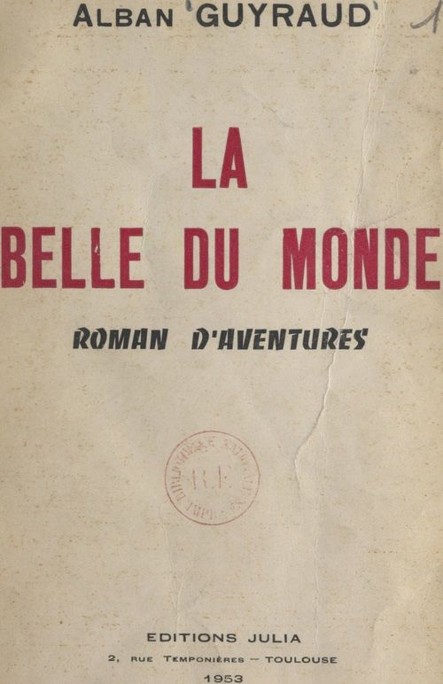 ebook cover of La belle du monde, by Alban Guyraud