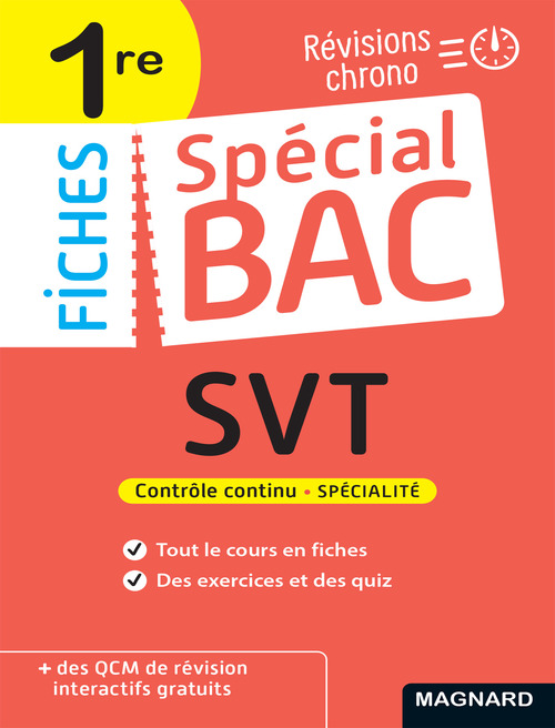 ebook cover of Spécial Bac Fiches SVT 1re Bac 2026, by Coraline Madec