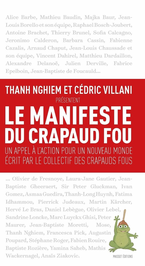 ebook cover of Le manifeste du crapaud fou, by Cedric Villani, Thanh Nghiem