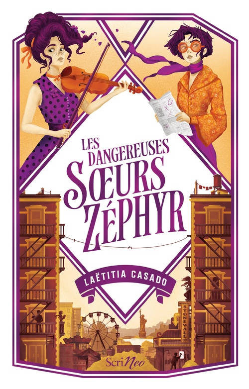Couverture ebook de Les dangereuses soeurs Zéphyr, de Laëtitia Casado