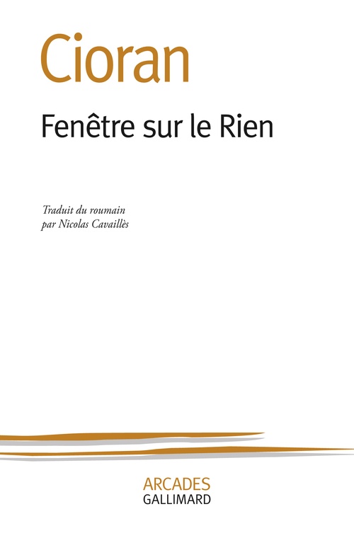 ebook cover of Fenêtre sur le Rien, by Emil Cioran