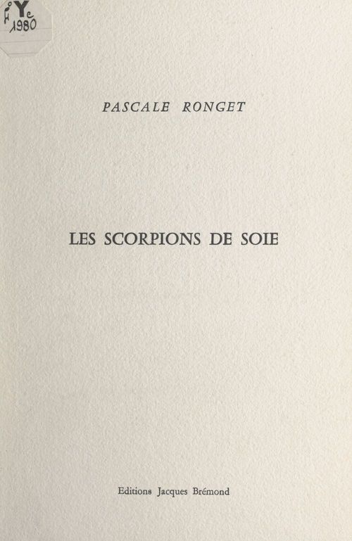 ebook cover of Les scorpions de soie, by Pascale Ronget