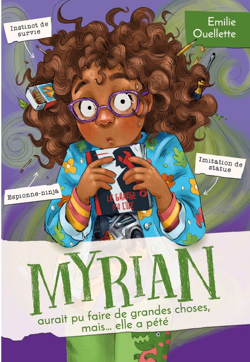 Couverture ebook de Myrian aurait pu faire de grandes choses, mais... elle a pété !, de Emilie Ouellette