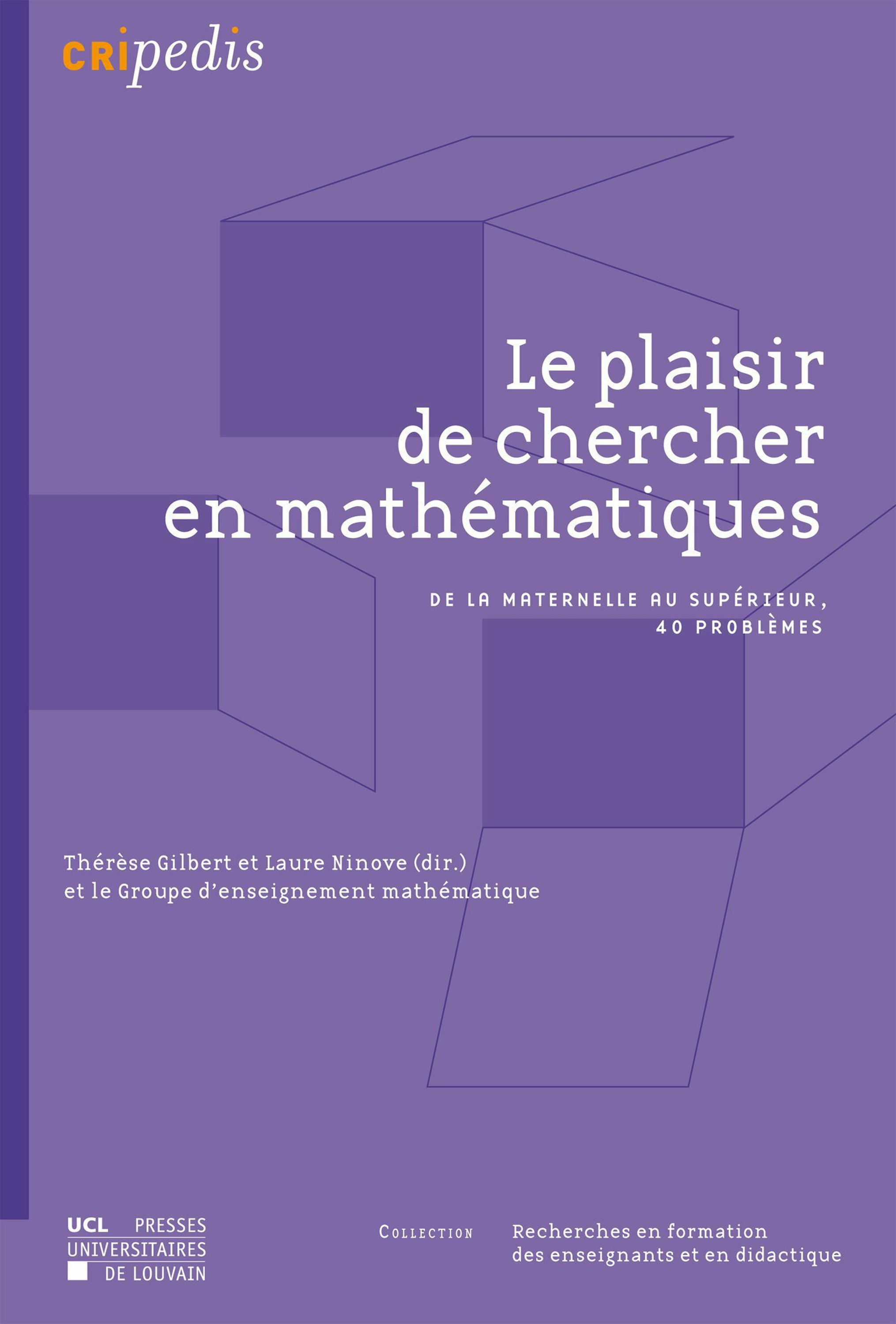 ebook cover of Le plaisir de chercher en mathématiques, by Laure Ninove