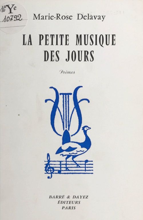 Couverture ebook de La petite musique des jours, de Marie-Rose Delavay