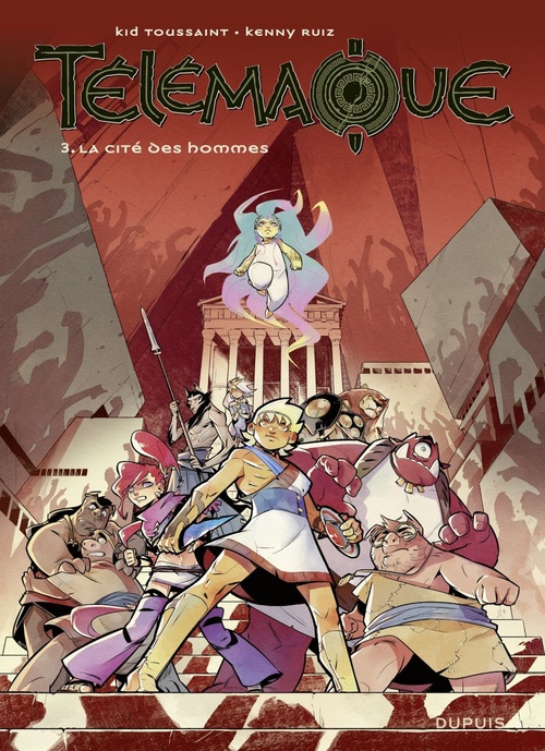 Couverture ebook de Télémaque - tome 3 - La cité des hommes, de Kid Toussaint, Kenny Ruiz