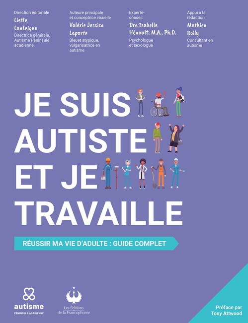 Couverture ebook de Je suis autiste et je travaille, de Valérie Jessica Laporte