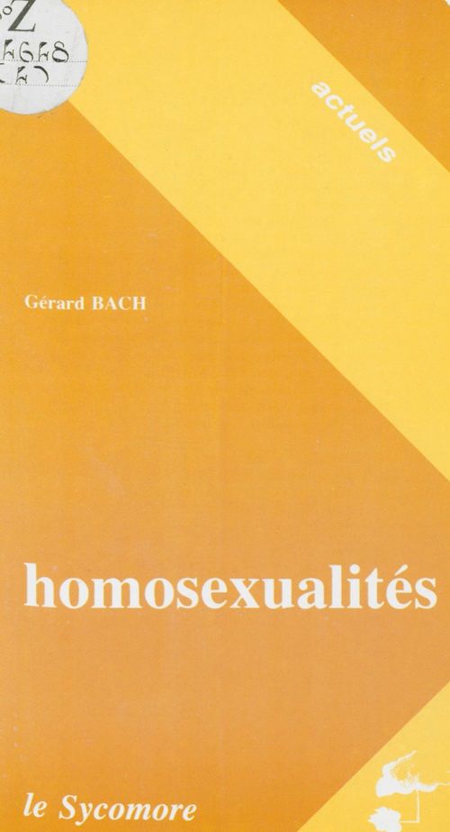 ebook cover of Homosexualités, by Gerard Bach
