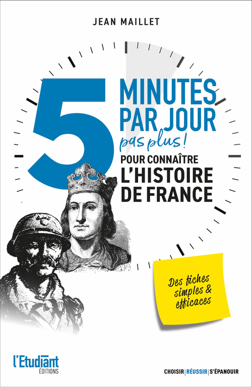ebook cover of 5 minutes par jour pour connaître L'Histoire de France, by Jean Maillet