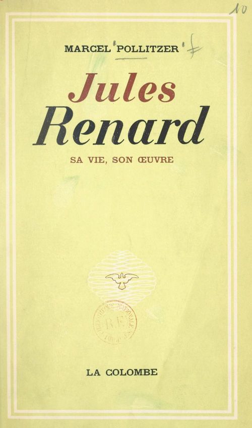 Couverture ebook de Jules Renard, 1864-1910, de Marcel Pollitzer