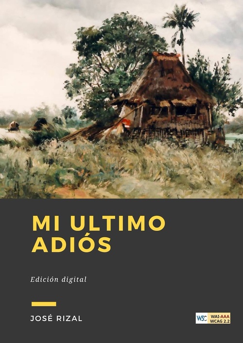 Couverture ebook de Mi Ultimo Adiós, de José Rizal