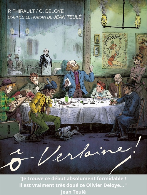 Couverture ebook de Ô Verlaine, de Olivier Deloye, Jean Teulé, Philippe Thirault