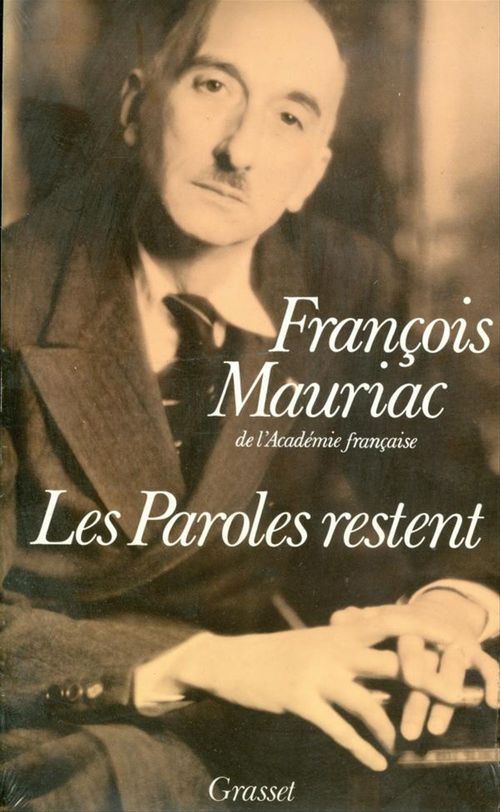 Couverture ebook de Les paroles restent, de François Mauriac