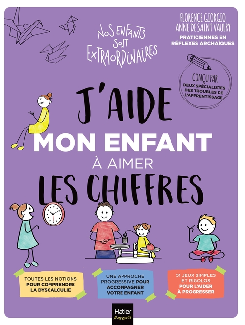 ebook cover of J'aide mon enfant à aimer les chiffres, by Anne De Saint Vaulry, Florence Giorgio